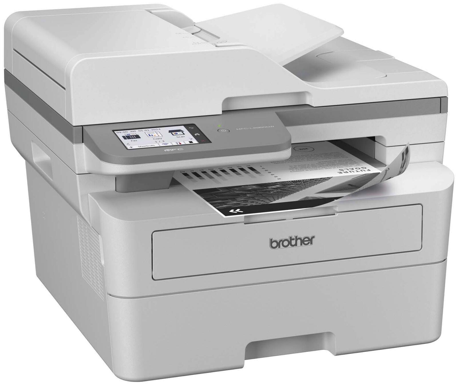 Brother MFC-L2960DW Imprimante multifonction laser noir et blanc A4, 4-en-1, imprimante, photocopieuse, scanner, fax, USB, LAN, recto-verso, Wi-Fi