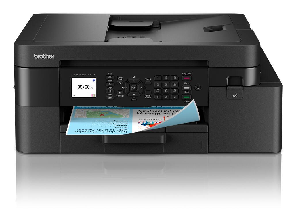 Brother MFC-J4350DW Imprimante multifonction jet d'encre A4, 4-en-1, imprimante, copieur, scanner, fax, recto-verso, USB, Wi-Fi