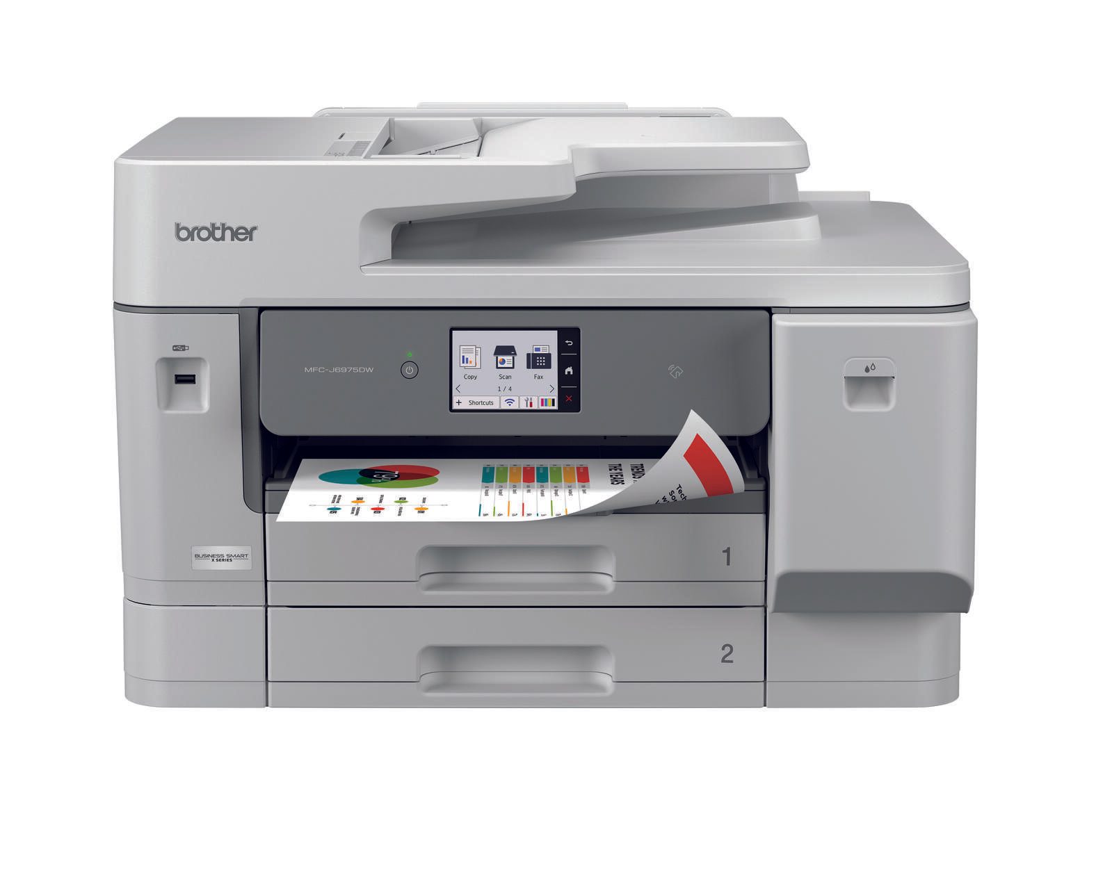 Brother MFC-J6975DW Imprimante multifonction jet d'encre A3, 4 en 1, imprimante, photocopieur, scanner, fax, USB, WLAN, LAN, recto-verso