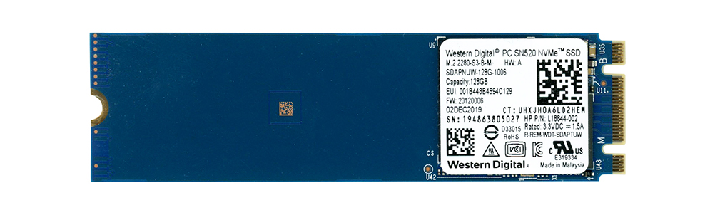 WD PC SN520 NVMe 128 Go TLC PCIe 3.0 M.2 SDAPNUW-128G-1006