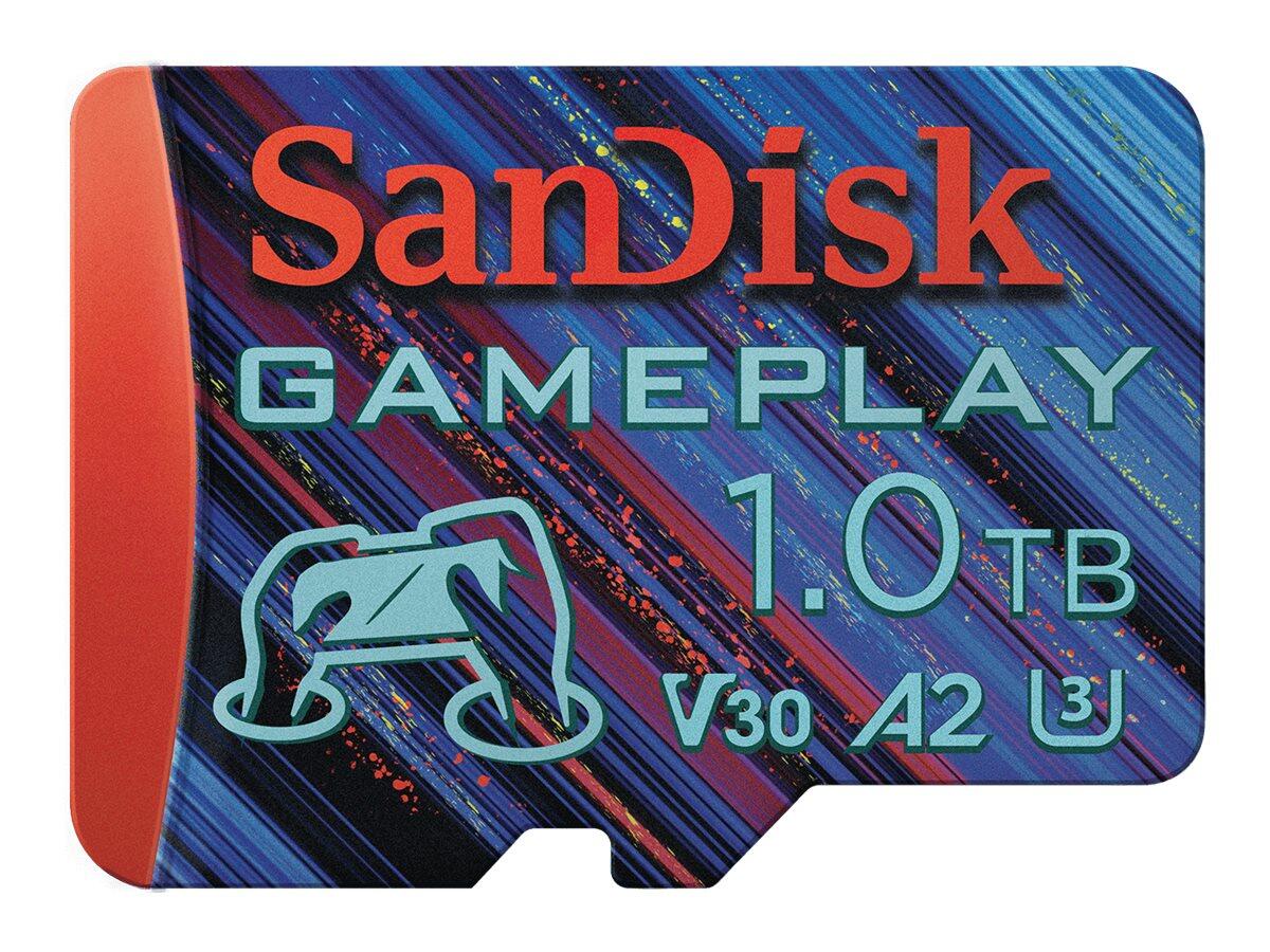SanDisk GamePlay Carte microSD™ 1 To 190 Mo/s, 130 Mo/s, UHS-I, V30, U3, C10, A2