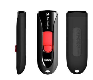Transcend 590 Clé USB 16 Go USB Typ-A 2.0, Noir