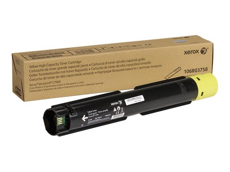 Xerox Original Toner haute capacité jaune jusqu'à 10 100 pages pour VersaLink C7000 (106R03758)