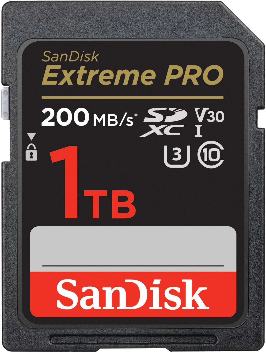 Carte mémoire SanDisk Extreme PRO SDXC 1TB UHS-I U3
