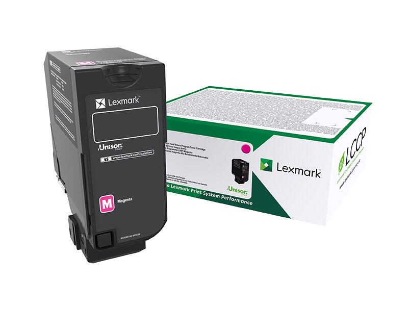 Cartouche de toner magenta originale Lexmark (75B20M0) pour CS727de, CS728de, CX727de