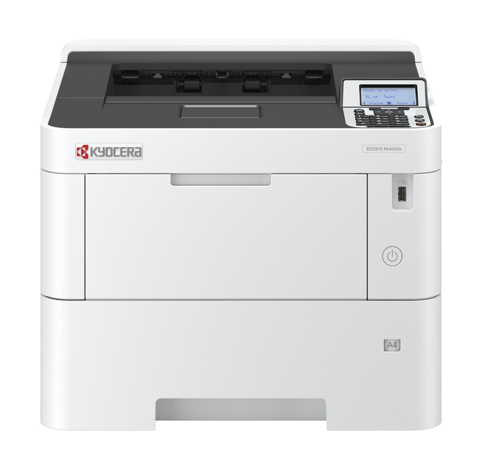 Imprimante laser KYOCERA ECOSYS PA4500x noir et blanc A4, imprimante, USB, LAN, recto-verso