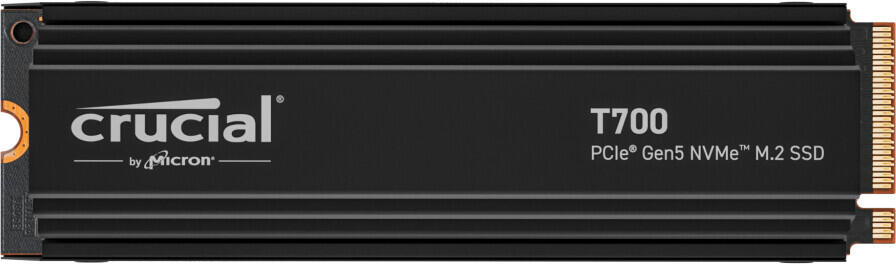 SSD Crucial T700 - 2 To PCIe Gen5 NVMe M.2 avec dissipateur thermique