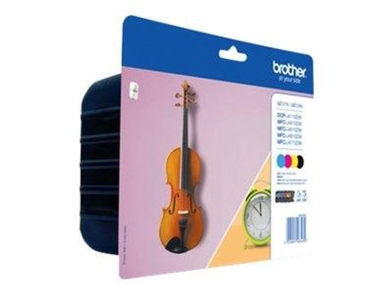 Cartouche Brother Original LC127XLVALBP - Multipack 4 couleurs (Noir, Jaune, Cyan, Magenta) - 4 800 pages