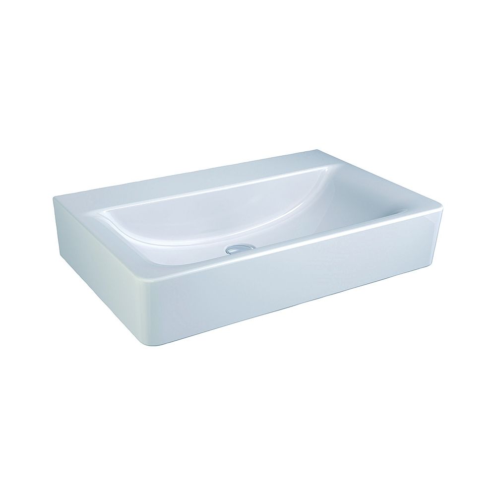 Ideal Standard lavabo Connect Cube, sans trou de robinetterie, sans trop-plein 600x460x175mm, blanc