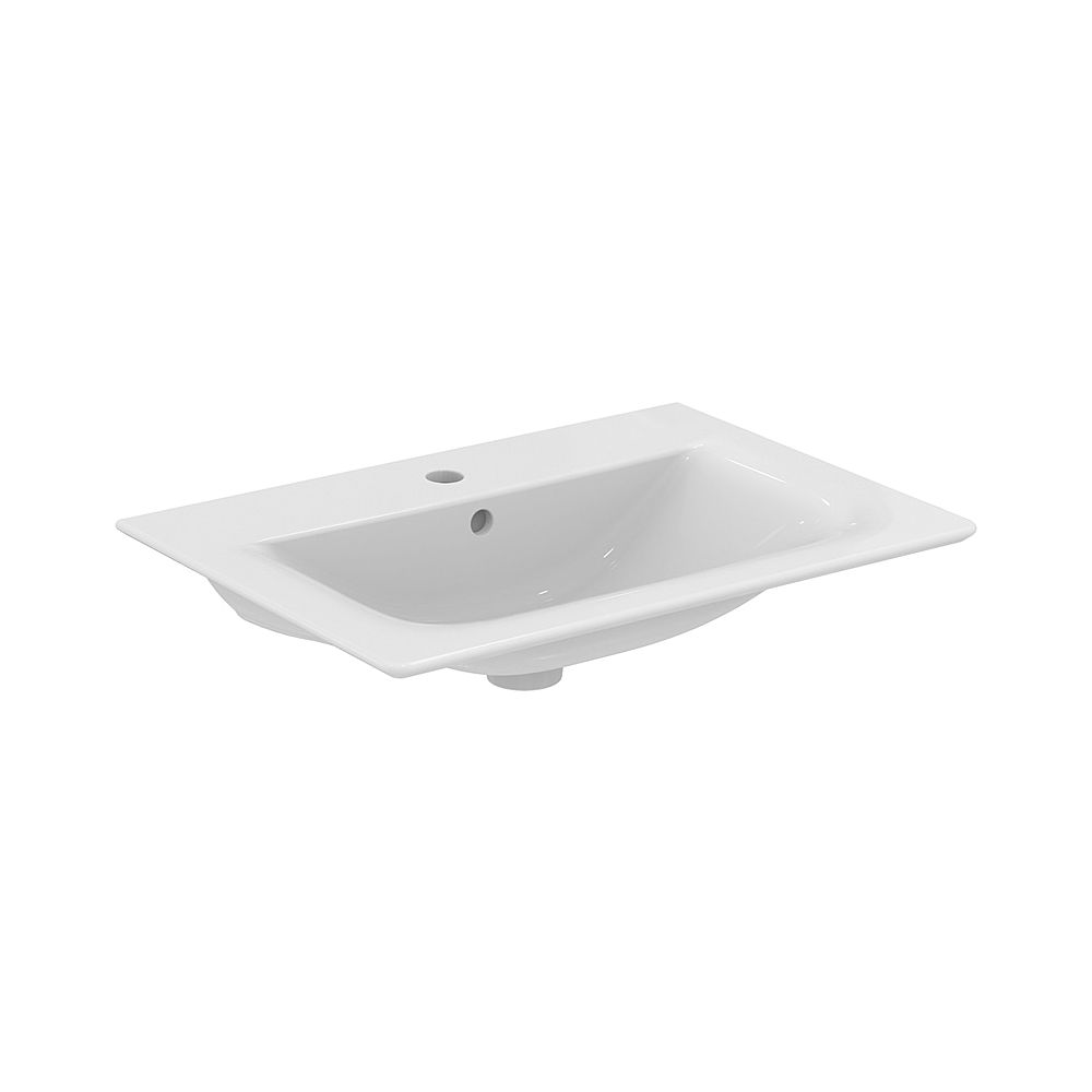 Ideal Standard Lavabo meuble Connect Air, 1 trou de robinetterie, avec trop-plein, 640x460x165 mm, Blanc avec IP