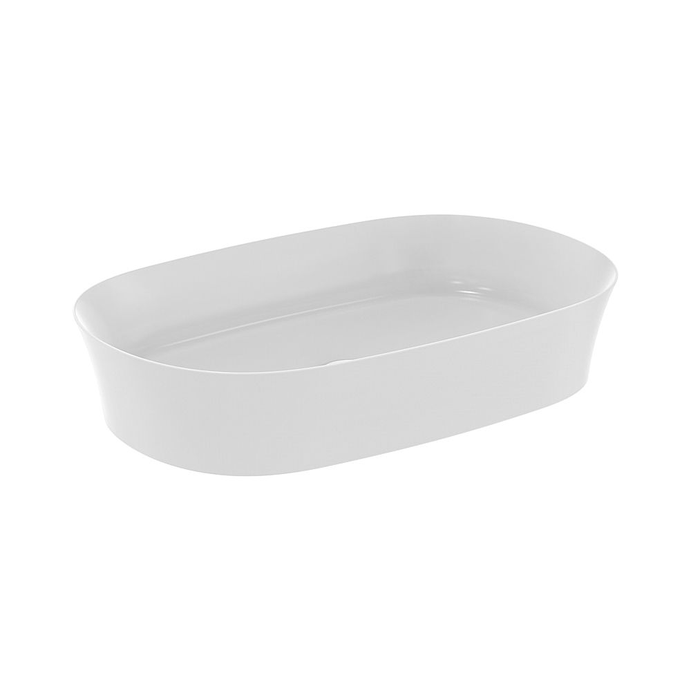 Ideal Standard cuvette Ipalyss, sans trou de robinetterie, sans trop-plein 600x380x120mm, blanc soyeux