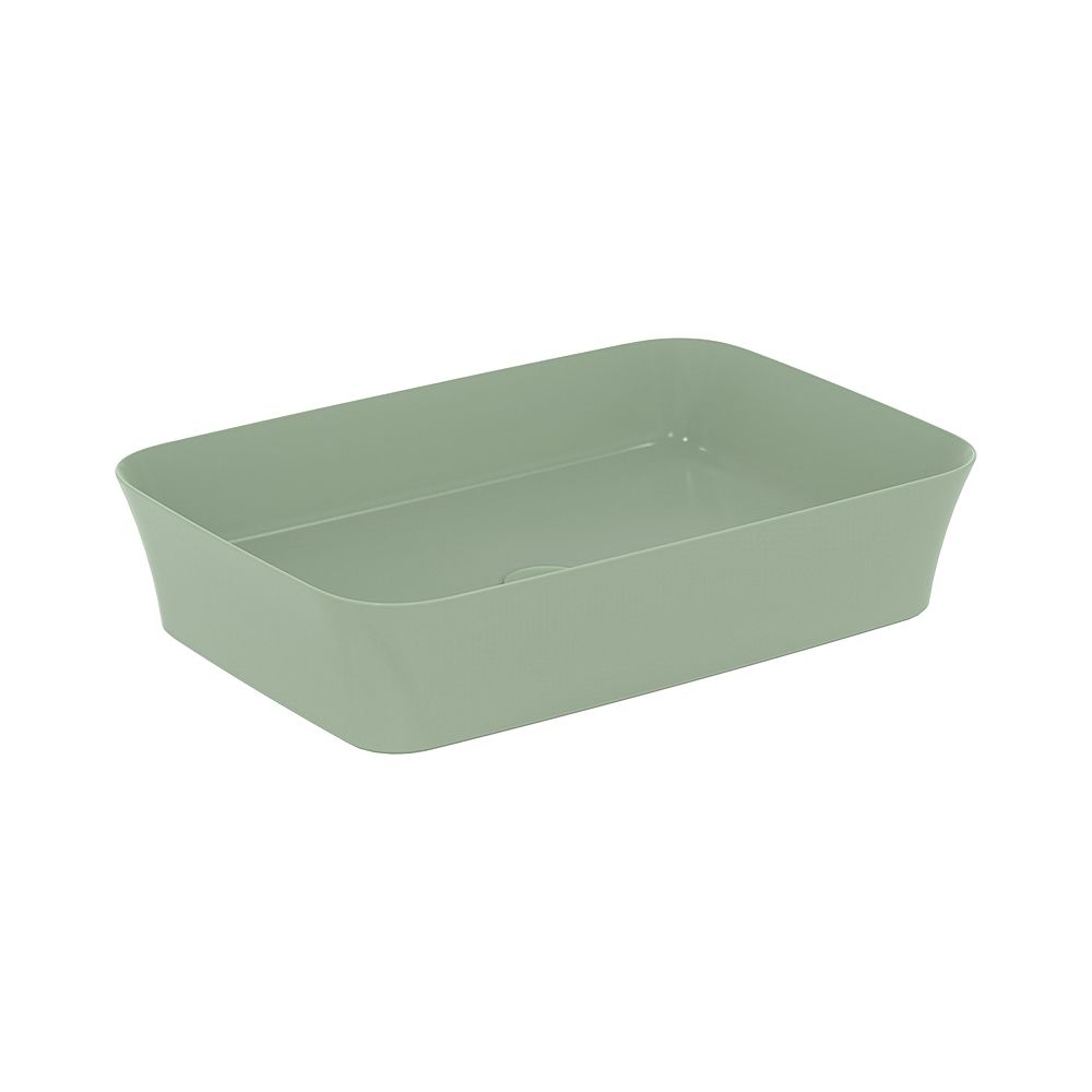 Ideal Standard cuvette Ipalyss, sans trou de robinetterie, sans trop-plein 550x380x120 mm, vert sauge
