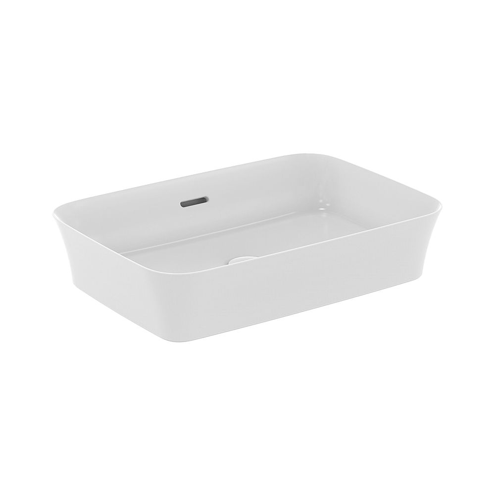 Ideal Standard cuvette Ipalyss, sans trou de robinet, avec trop-plein 550x380x120 mm, Blanc Soie
