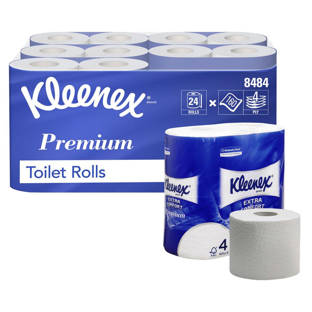Kleenex® Papier toilette 4 couches 1 paquet = 24 rouleaux