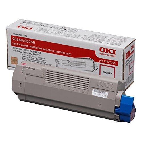 Cartouche de toner magenta original OKI 2 000 pages (43872306)