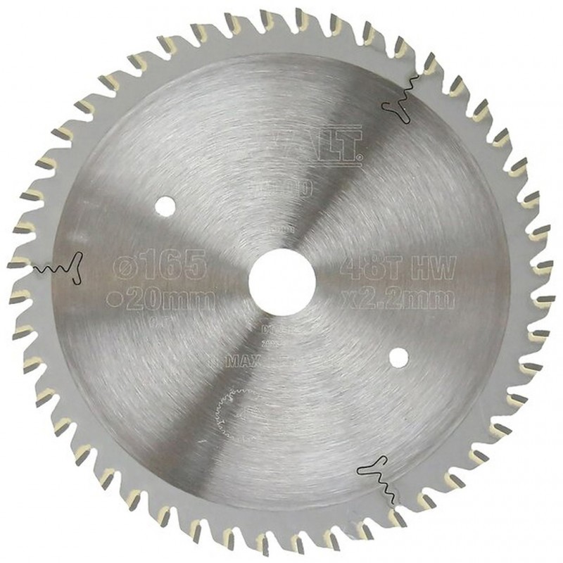 DeWALT DT1090-QZ Lame de scie 165 x 20 mm, 48 dents