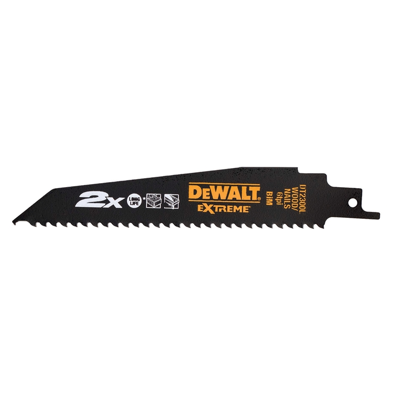 Lame de scie sauteuse DeWALT DT2300L-QZ BIM pour bois 152 mm, 5 pièces — lot de 5 pièces