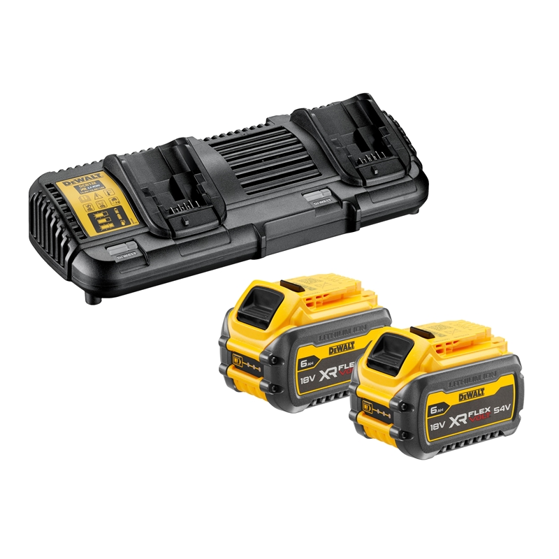 Set d'outils starter Flexvolt DeWalt DCB132T2-QW | 18 - 54 V | 2x 108 Wh batteries | Chargeur double 2x 4 A