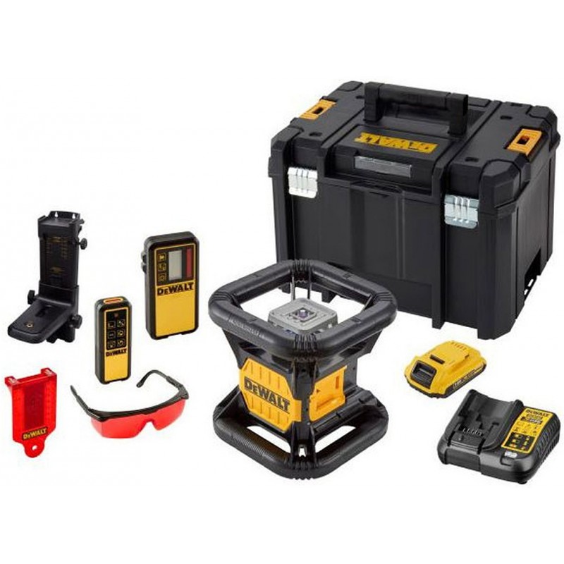 Laser rotatif DeWALT DCE079D1R-QW, fil à plomb vertical double, rouge, XR (18V/1x2,0Ah) Tstak box