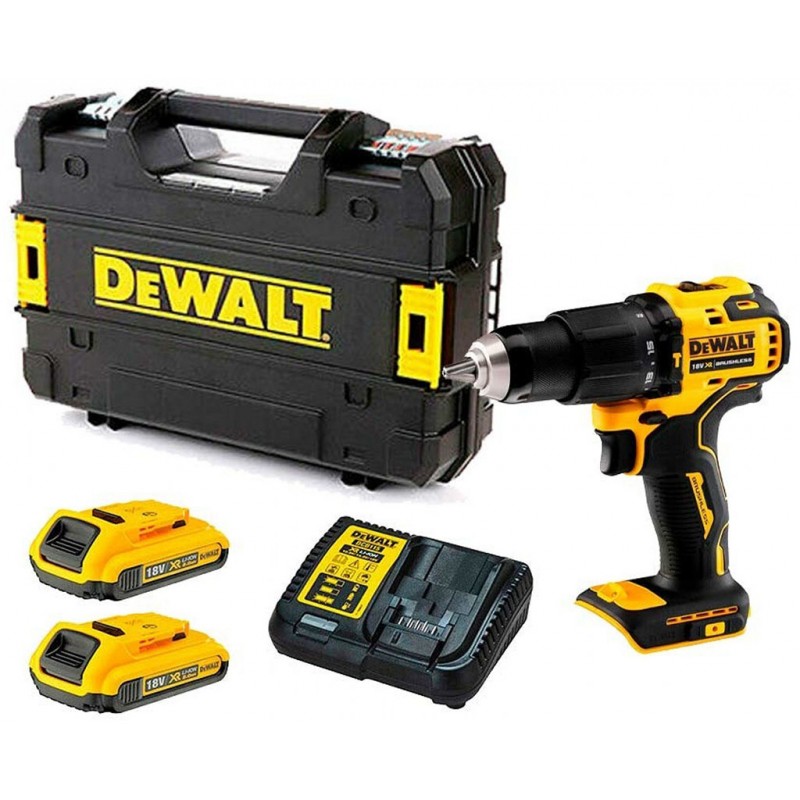 Perceuse-visseuse à percussion sans fil DeWALT DCD709D2T-QW XR (65Nm/18V/2x2,0Ah) Tstak
