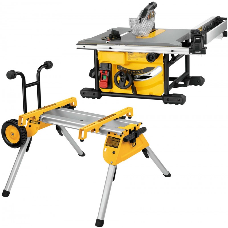 Scie circulaire sur table DeWALT DWE7485RS-QS (1850W/210mm) + pied DE7400