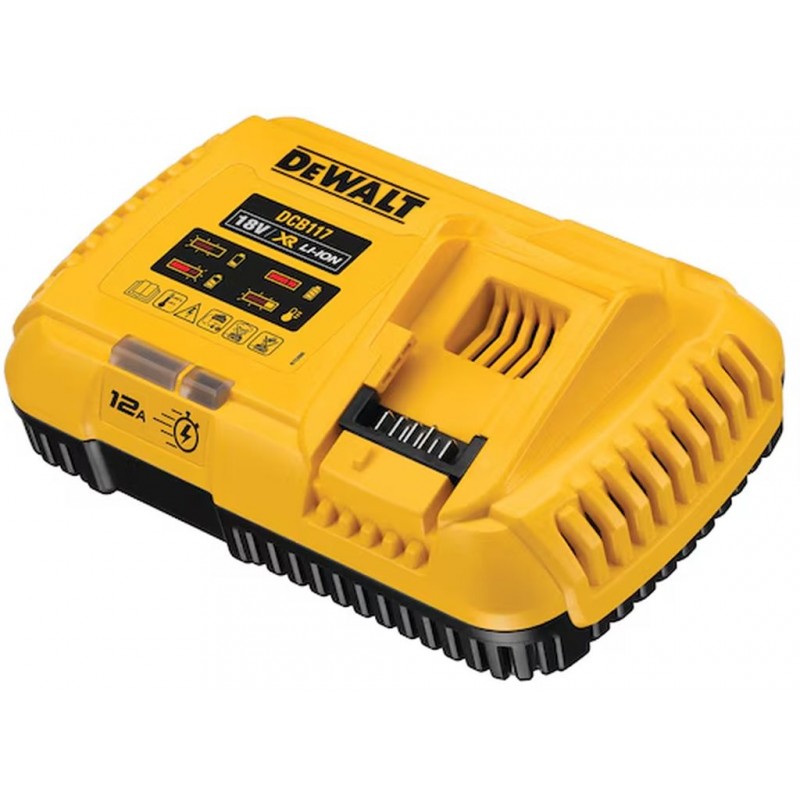 Chargeur rapide DeWALT DCB117-QW 12 A pour batteries XR 18 V et XR FLEXVOLT 54 V