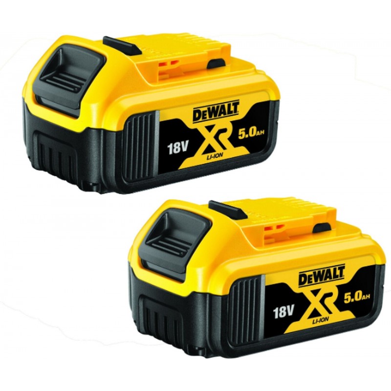 Set d'accus DeWALT DCB184P2-XJ (18V/2x5,0Ah) XR Li-Ion 2 accus DCB184