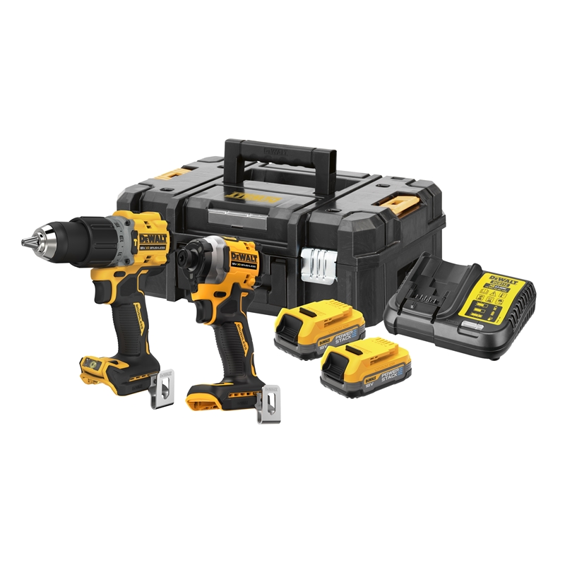 Set combo DeWALT DCK2050E2T-QW Powerstack XR (18 V / 2 x 1,7 Ah) Tstak