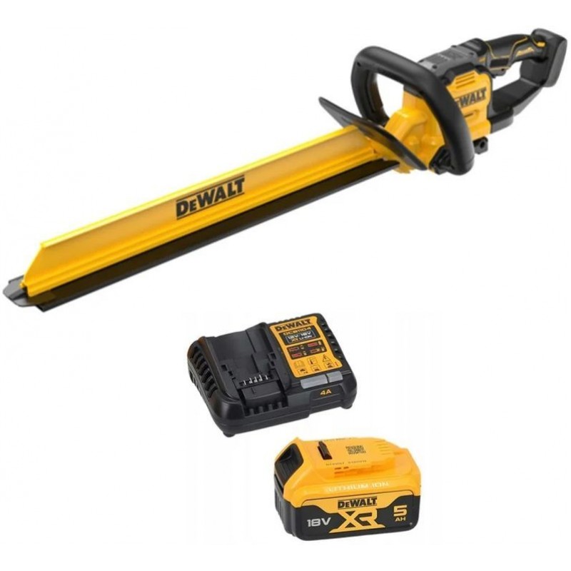 DeWALT DCMHT567P1-QW Taille-haie sur batterie XR (18V/60 cm/1x5,0 Ah)