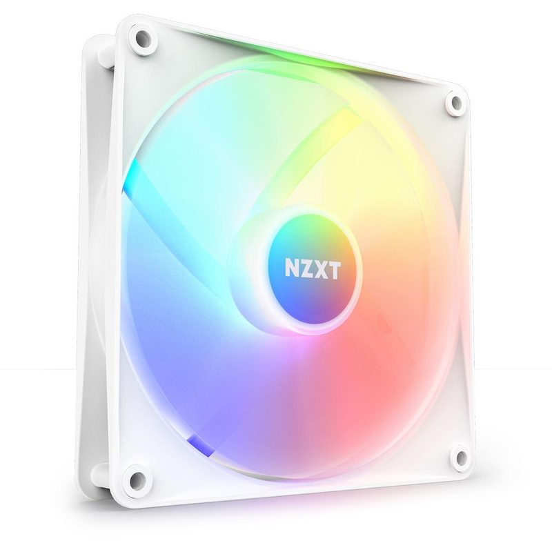 Ventilateur pour boîtier NZXT F140 RGB Core - Blanc (140 mm, 8 LED)