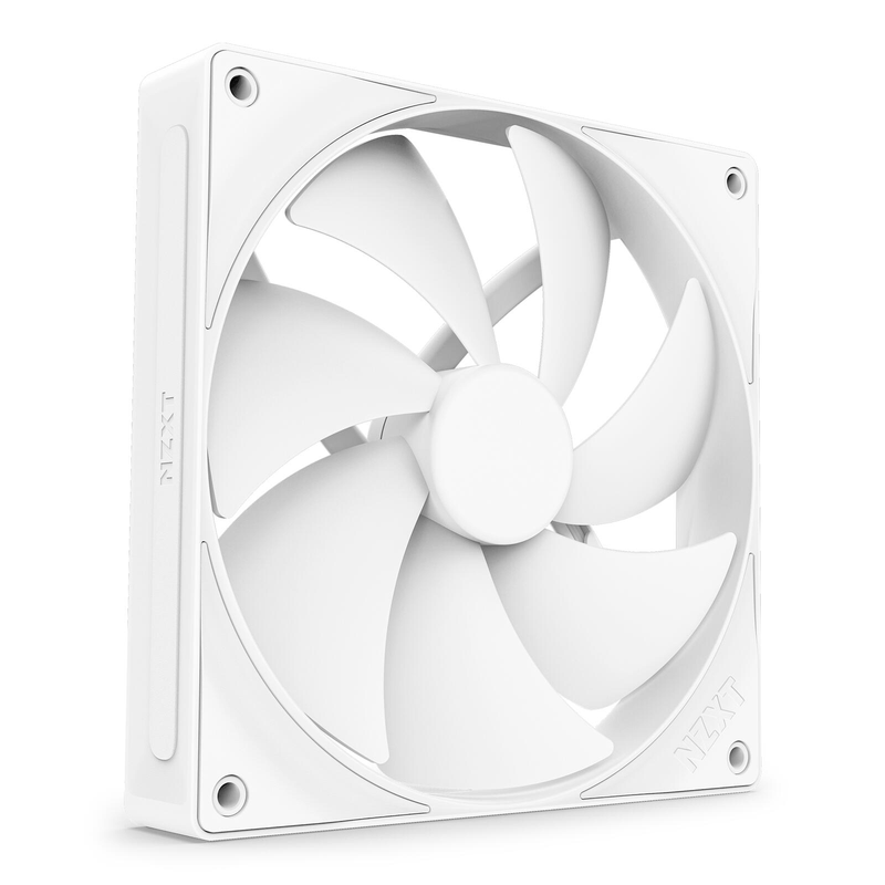 NZXT F140P V2 - Ventilateur de boîtier, Blanc 140 mm, Ventilateur de boîtier à pression statique PWM