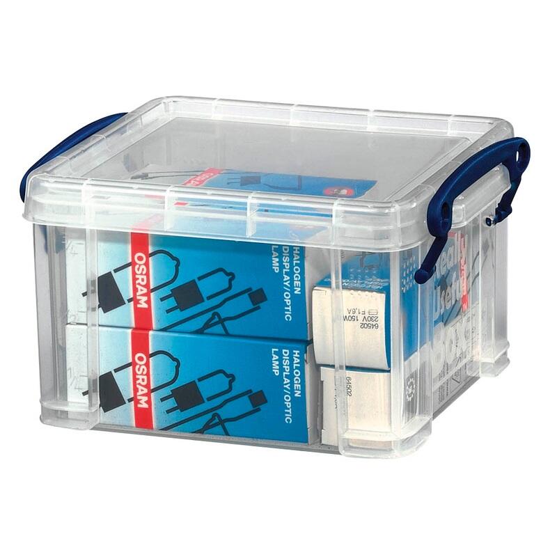 Boîte de rangement Really Useful Box 1,6 litres - transparente