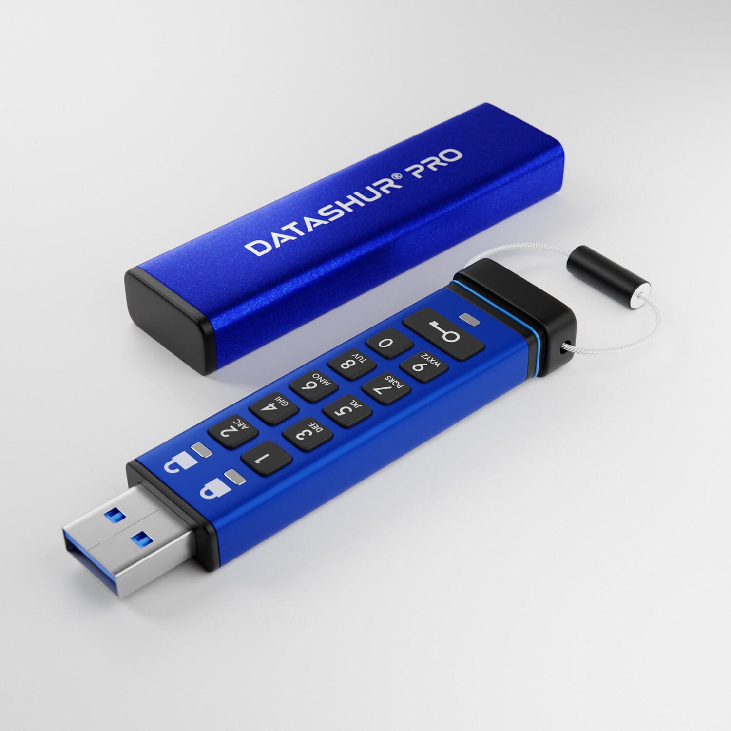 Clé USB iStorage datAshur Pro 64 Go USB Type-A 3.2 Gen 1 (3.1 Gen 1), Bleu