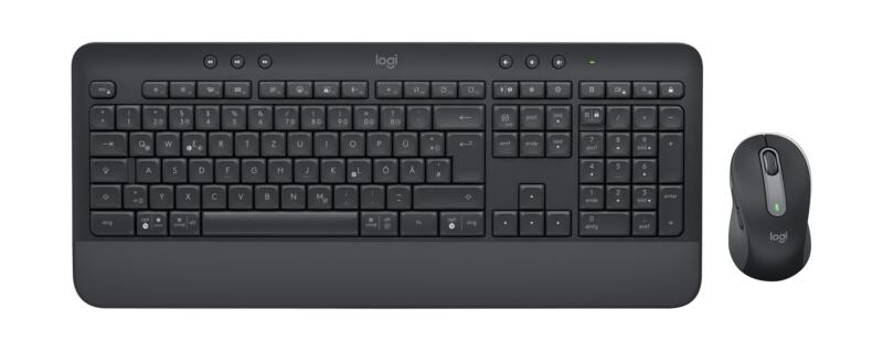 Ensemble clavier-souris sans fil Logitech Signature MK650 Combo - AZERTY FR - Graphite, USB, 4000 DPI, 5 touches