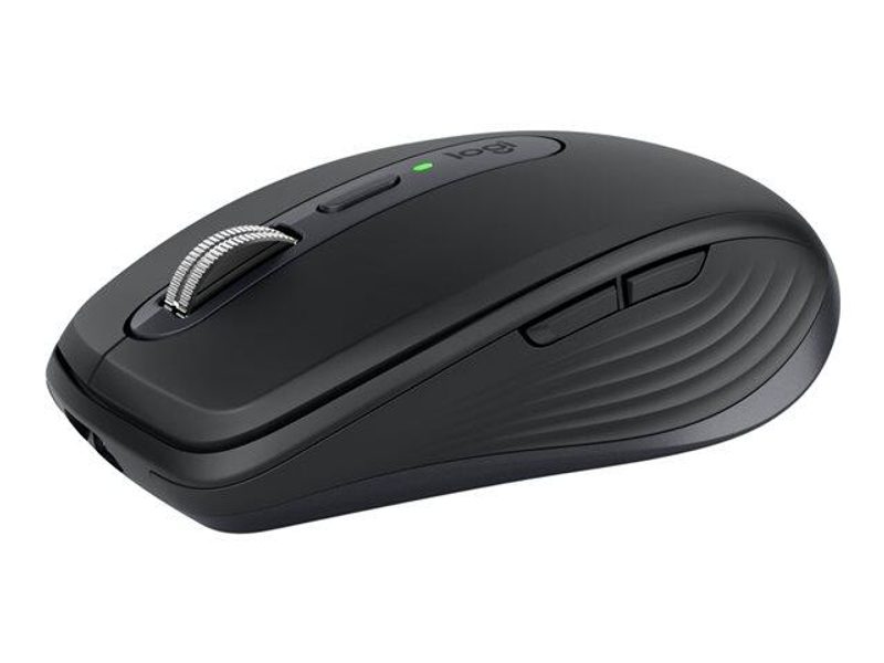 Souris sans fil Logitech MX Anywhere 3S pour entreprises, noir, technologie Quiet Click
