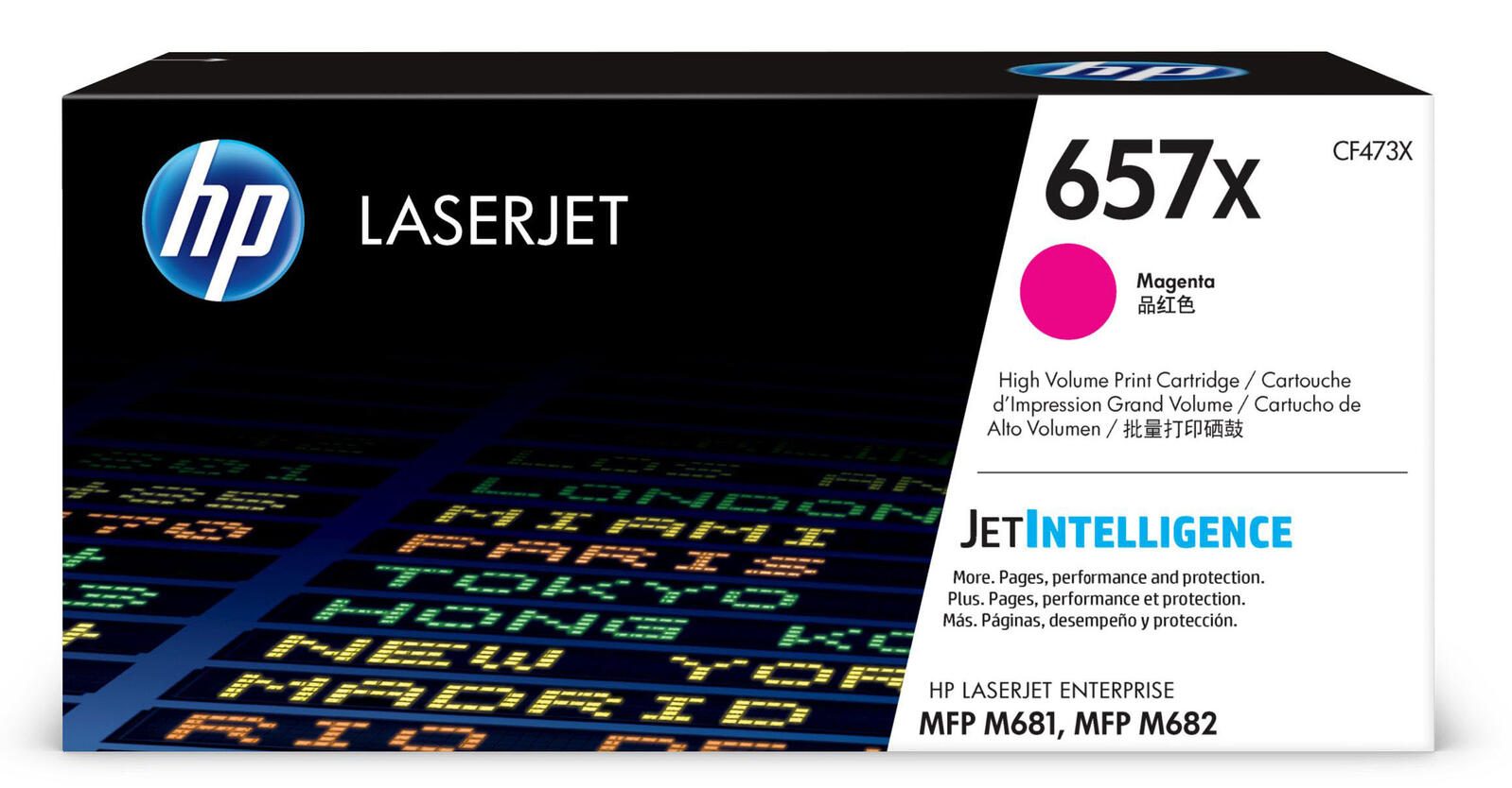 Cartouche de toner HP Original 657X magenta haute capacité 23 000 pages (CF473X)