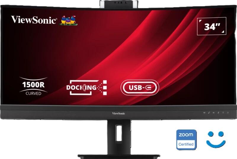 ViewSonic VG3457CV Écran Courbé 86,36 cm (34 pouces) UWQHD, VA, 5 ms, HDMI, DisplayPort, USB-C, Hub USB, RJ45