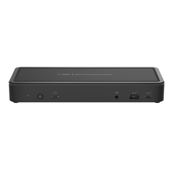 Belkin station d'accueil USB-C 14 ports 65 W (2x HDMI 2.0, 2x DisplayPort 1.4, 3x USB-C, 5x USB-A, 1x Ethernet Gigabit, 3,5 mm jack)