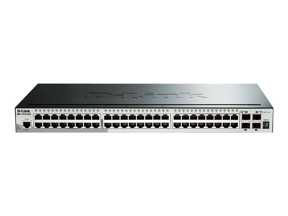 D-Link DGS-1510-52X/E, commutateur empilable intelligent géré Gigabit 52 ports