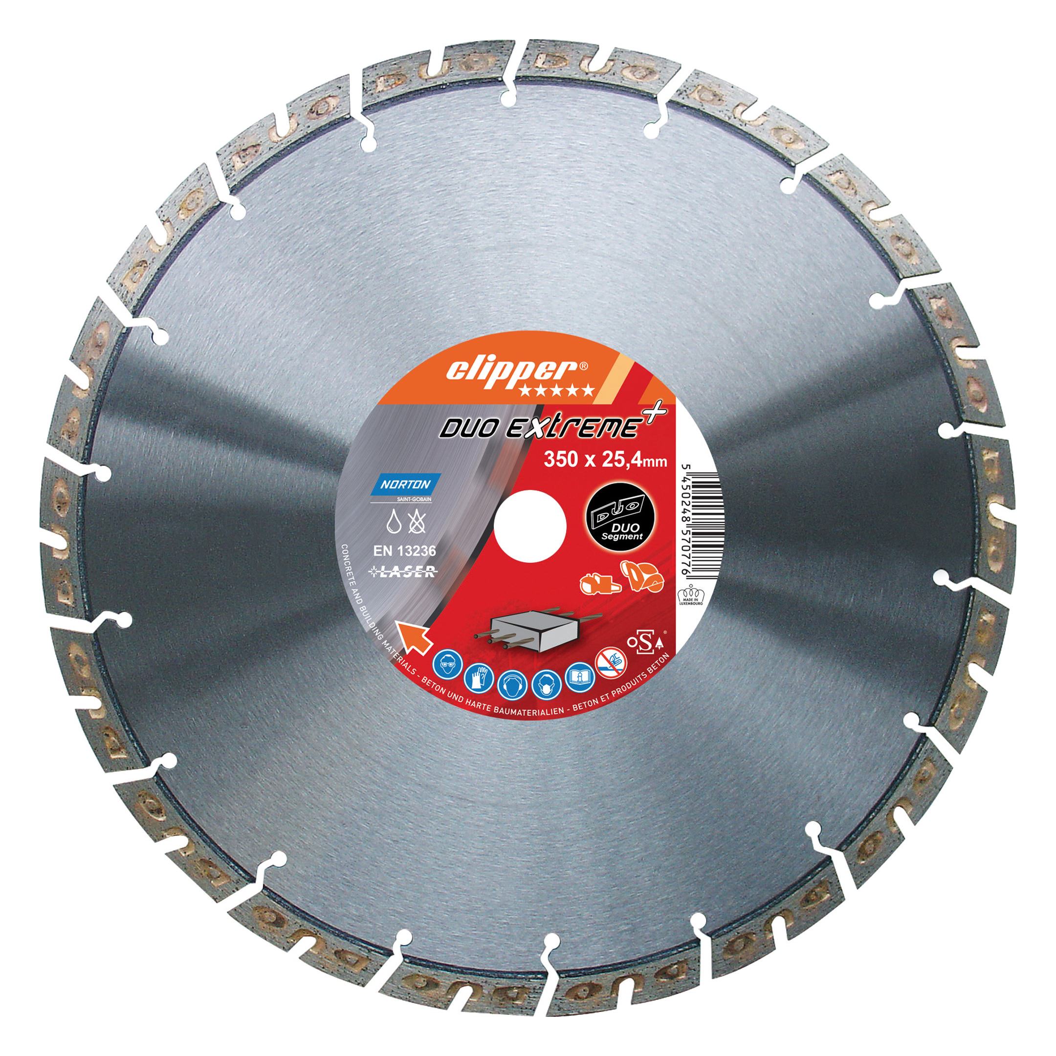 Disque diamant Norton Clipper EXTREME BETON 350 x 25,4 mm