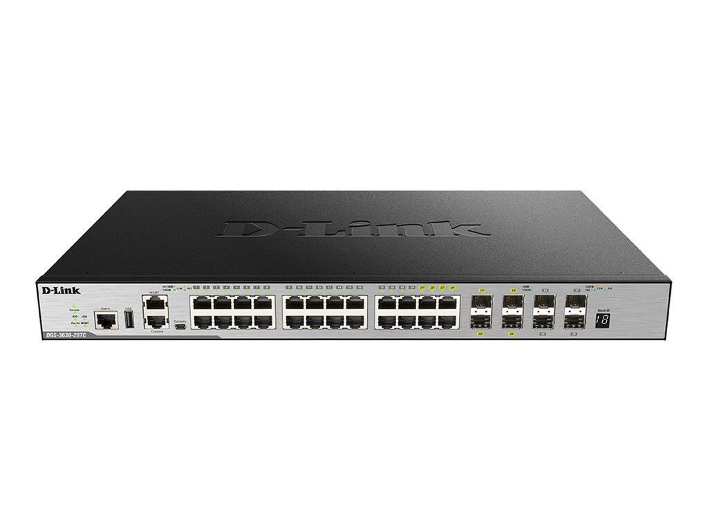 D-Link DGS-3630-28TC/SI/E, commutateur empilable Layer 3 Gigabit 28 ports