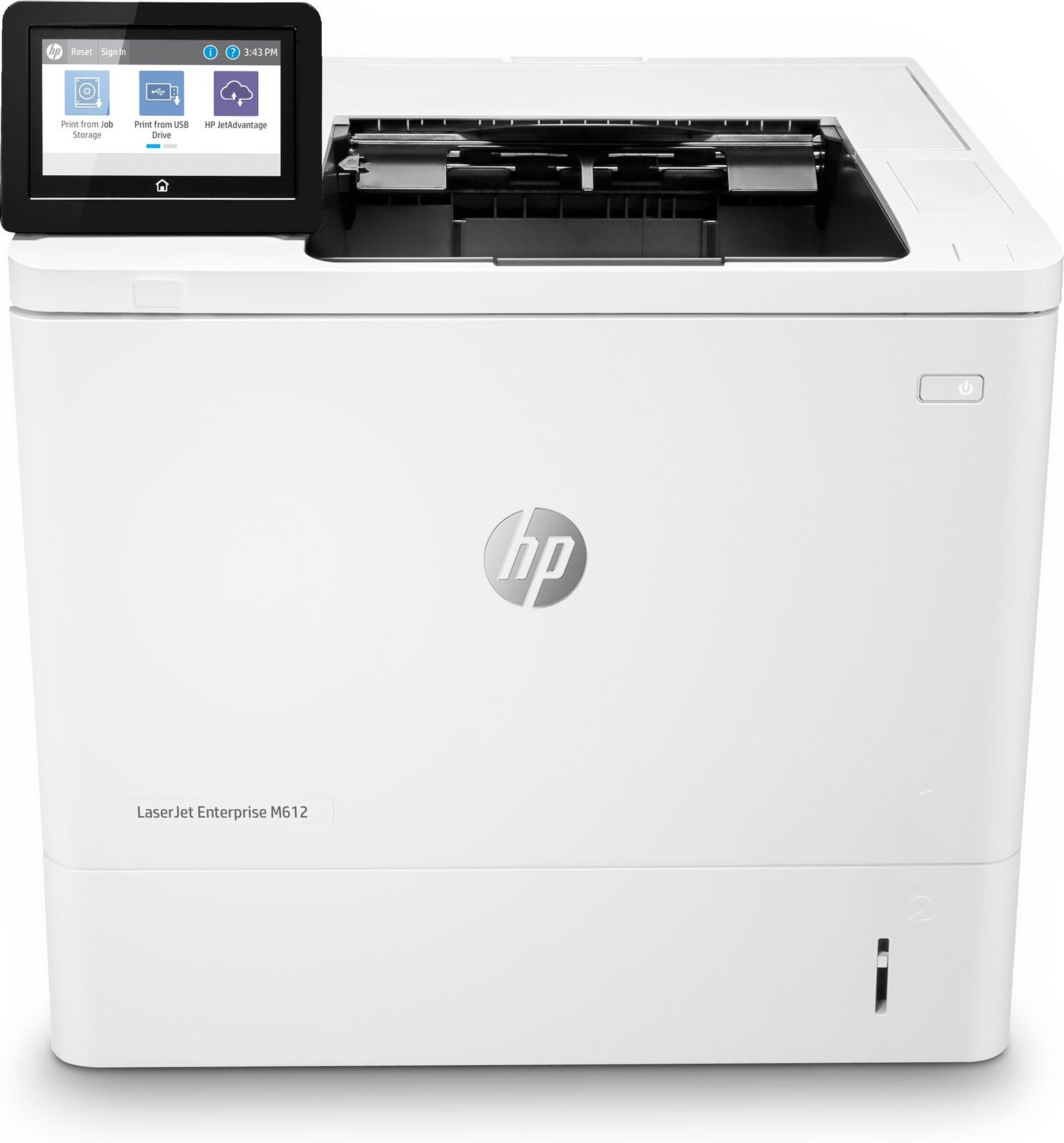 Imprimante laser HP LaserJet Enterprise M612dn (noir et blanc, A4, duplex, USB, LAN)
