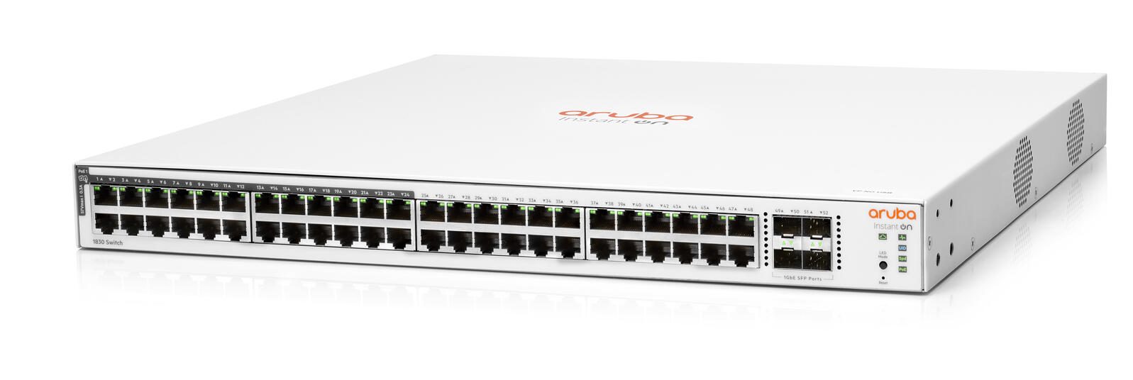 Switch HPE Networking Instant On 1830 48G 24 ports PoE 4 SFP 370W Classe 4 EU - 48 ports RJ-45 10/100/1000 - JL815A