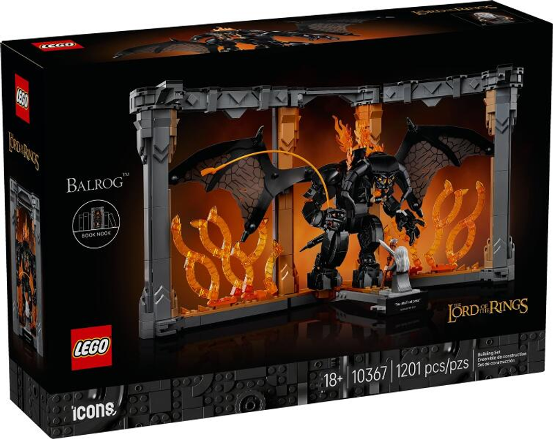 LEGO® Icons 10367 Le Balrog™ de la trilogie Le Seigneur des Anneaux - Support de livres