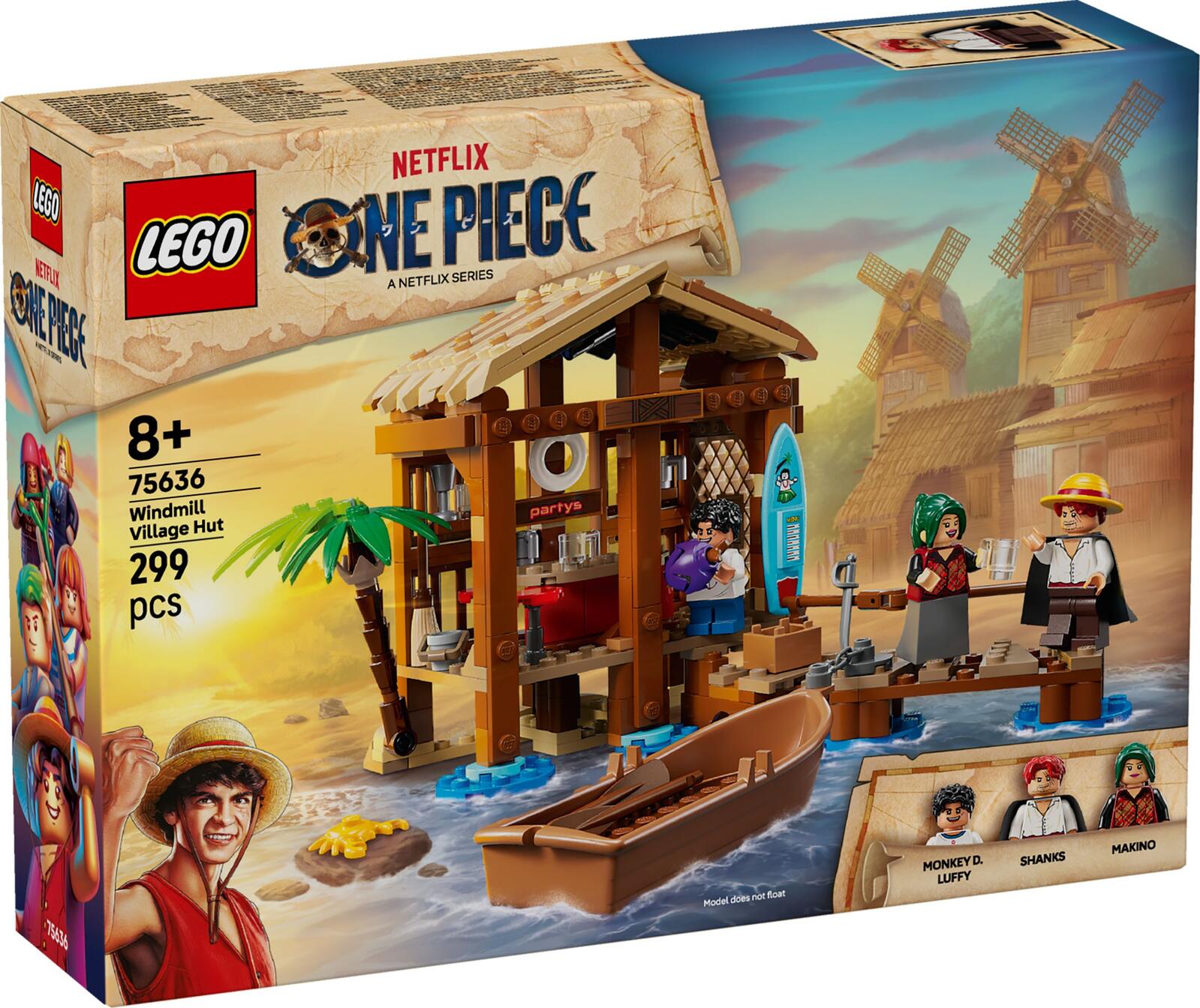 LEGO® ONE PIECE 75636 Cabane du village au moulin à vent
