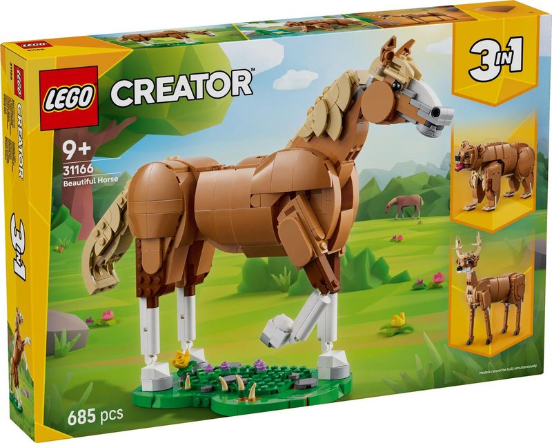 LEGO® Creator 3en1 31166 Magnifique cheval