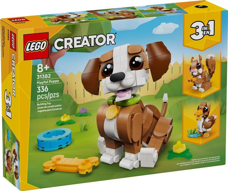 LEGO® Creator 3 en 1 31382 Animaux mignons : Chiot joueur