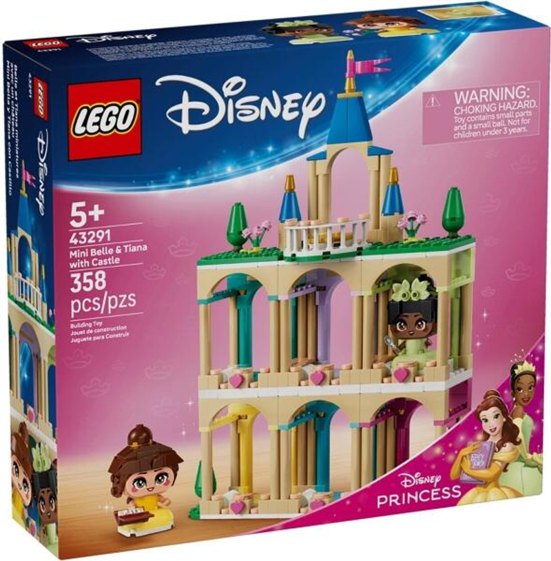 LEGO® Disney 43291 Les Mini-Prinzessines Belle et Tiana avec leur château