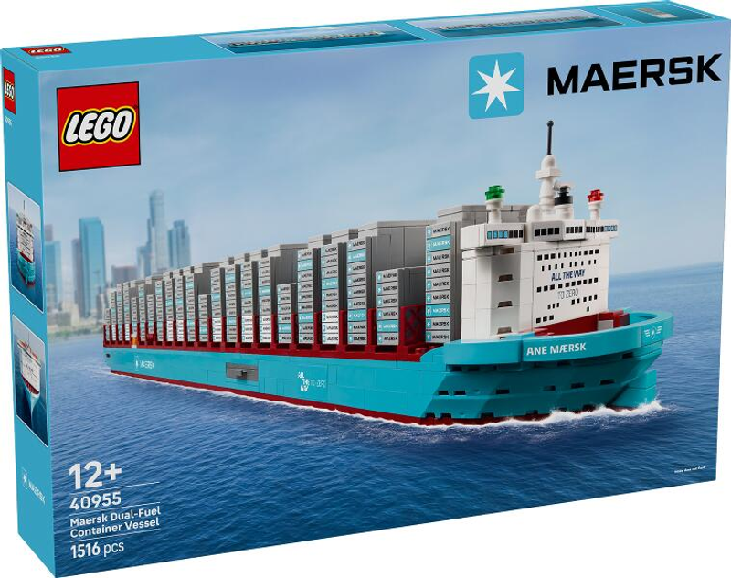 LEGO® 40955 Navire porte-conteneurs Maersk avec propulsion à double carburant
