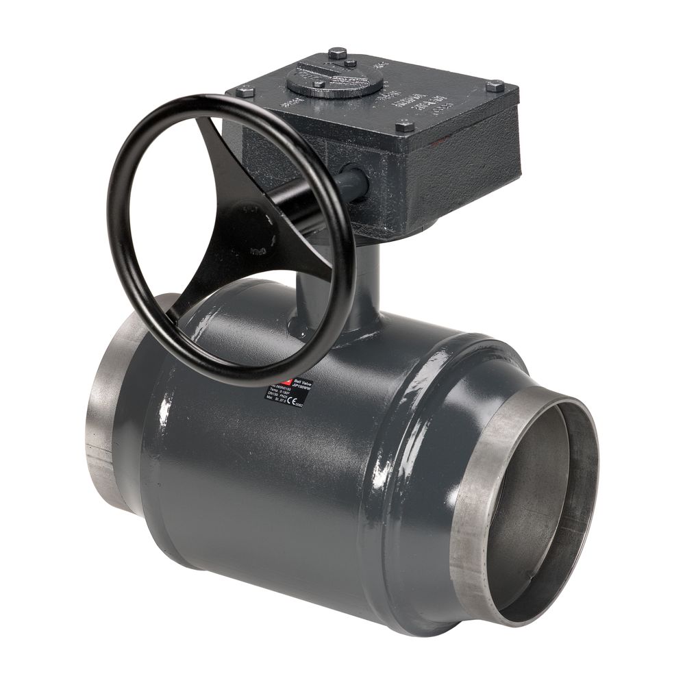 Danfoss Robinet à boisseau sphérique JIP-WW 125.12 G, DN 450, Kvs 26 300 m³/h, PN 25, extrémités à souder des deux côtés, 065N0178